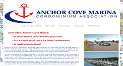Desktop Screenshot of anchorcovemarina.com