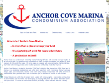 Tablet Screenshot of anchorcovemarina.com